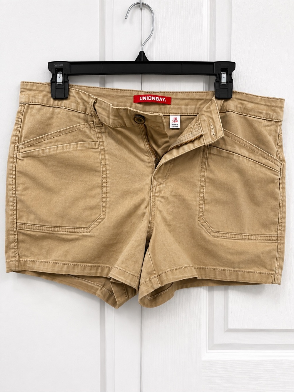 Unionbay Khaki Utility Shorts | Size 15 (32W) | Y2K Utility Style